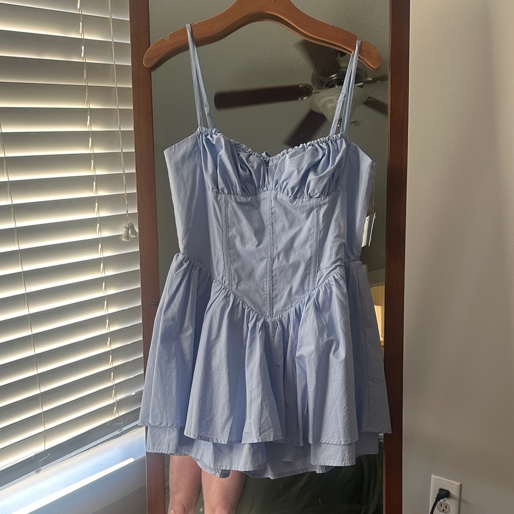 Altar'd State Light Blue Mini Dress